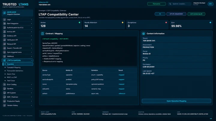 LTAP compatibility center